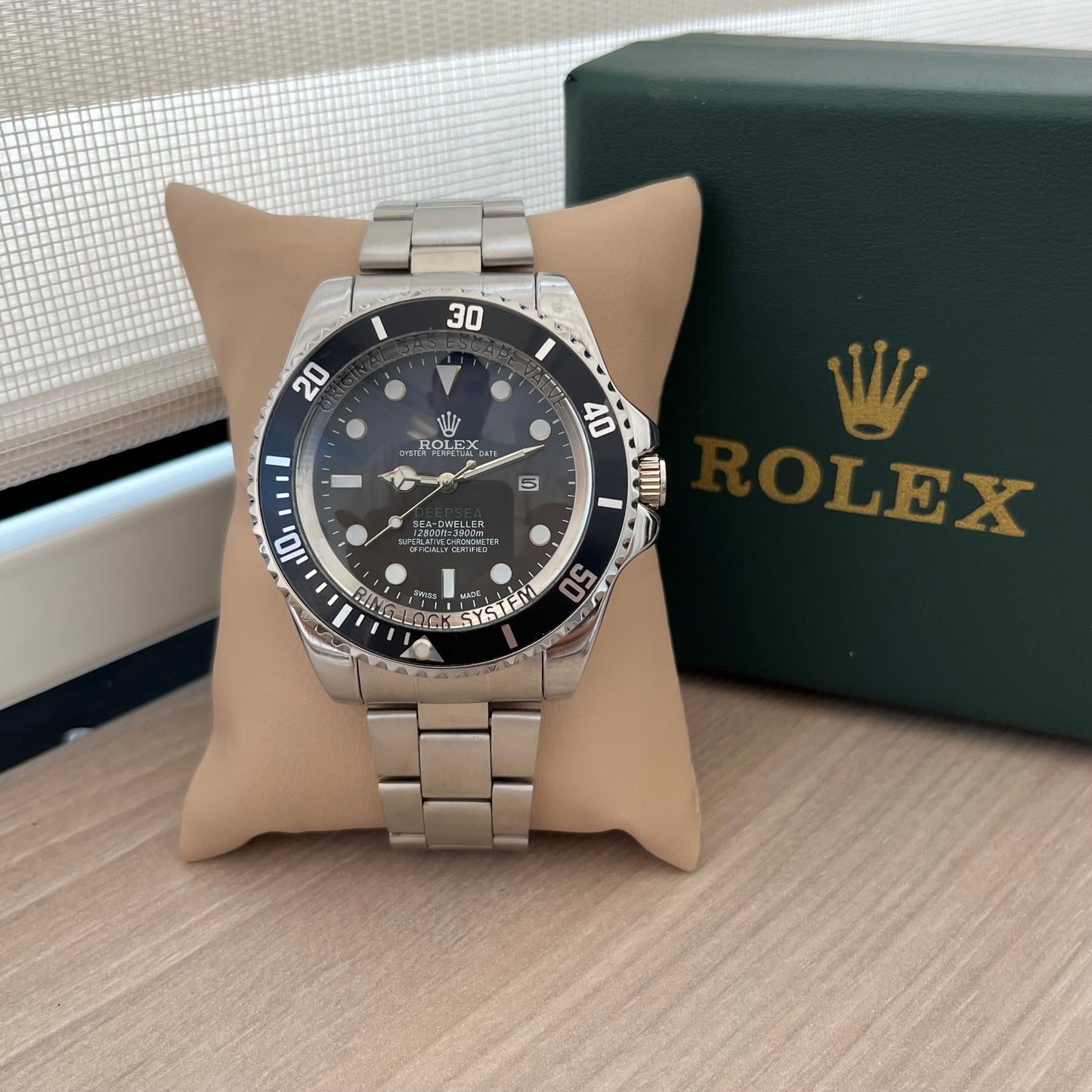 NUEVO RELOJ ROLEX PARA CABALLERO CON ESTUCHE DE LUJO